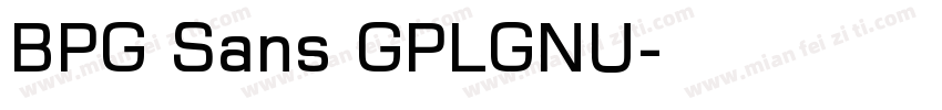BPG Sans GPLGNU字体转换